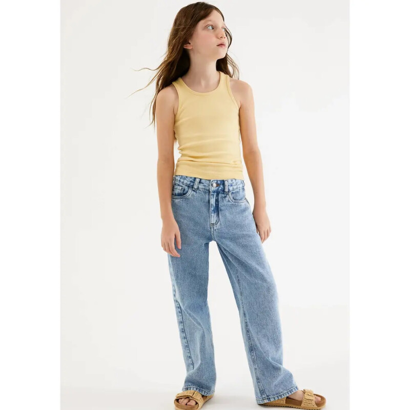 CAMISETA REGATA FEM AMARELO CLARO