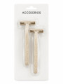 MAQUINA DEPILADORA SET X 2 BEIGE