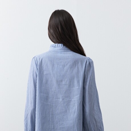 CAMISA SONO Blanco/Azul