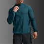 Casaca Running Aero Jacket Hombre Dark Moss/silver Reflective