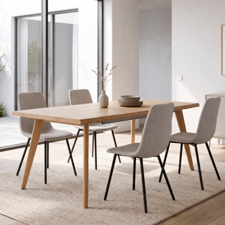 MESA DE COMEDOR MDF RECTANGULAR EXTENSIBLE MADERA EXTENSIBLE MESA DE COMEDOR MDF RECTANGULAR EXTENSIBLE MADERA EXTENSIBLE