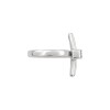 Anillo Cruz - Plata y Oro - Zirconias AN6014 conpiedra