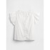 V-FLUTTER SLV EYELET YOKE TOP NEW OFF WHITE OPT1