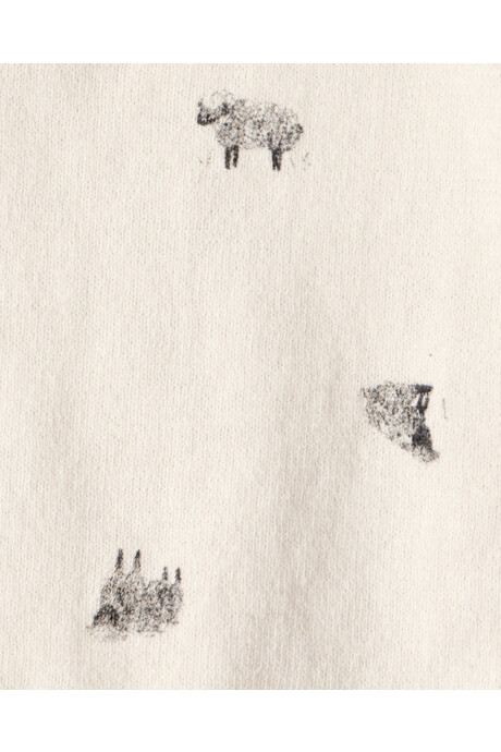 Set dos piezas de algodón, pantalón y remera, diseño ovejas Sin color