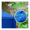 Gazebo reforzado toldo carpa con pared 3x3mt Azul