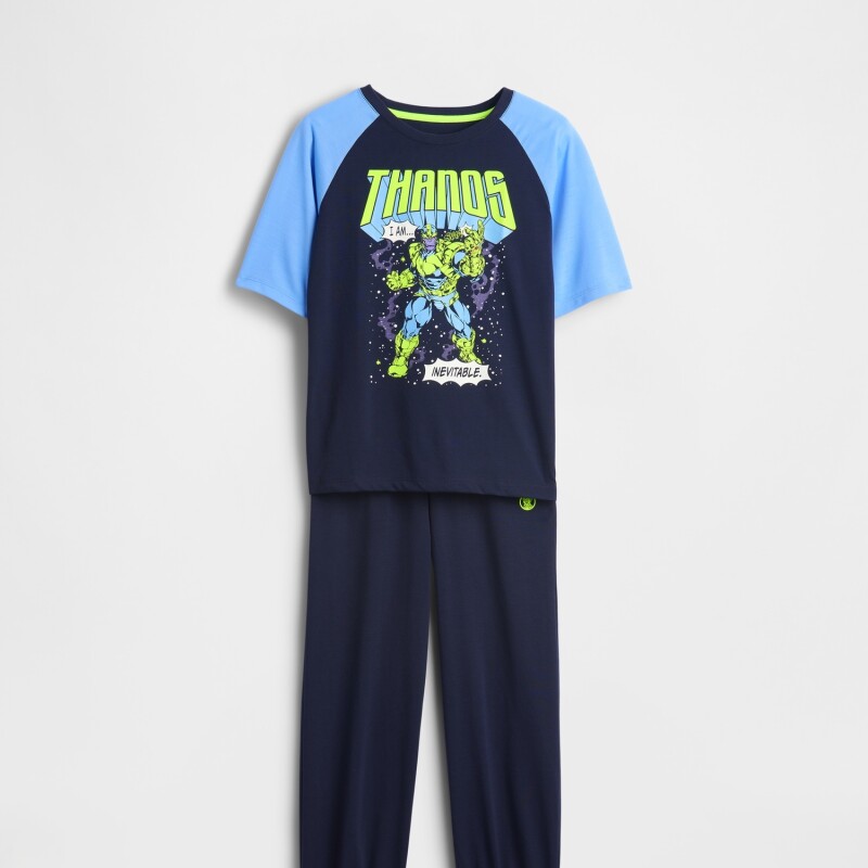 MVL THANOS SS JOGGER SET NAVY UNIFORM