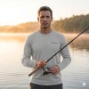 Remera Buzo Shimano Tech Tee Filtro Uv Manga Larga Gris