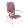 Silla Acero Epoxi Plegable Reforzada Playa Camping 120kg Azul y Naranja Silla Acero Epoxi Plegable Reforzada Playa Camping 120kg Azul Y Naranja