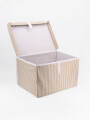 CAJA ORGANIZADORA RAYAS BEIGE