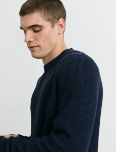 470986 SWEATER HARRINGTON LABEL Azul Oscuro