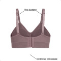 Soutien Top Deportivo Con Tiras Y Broche Color Rosa