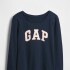 V-FRCH LS LOGO TEE TAPESTRY NAVY