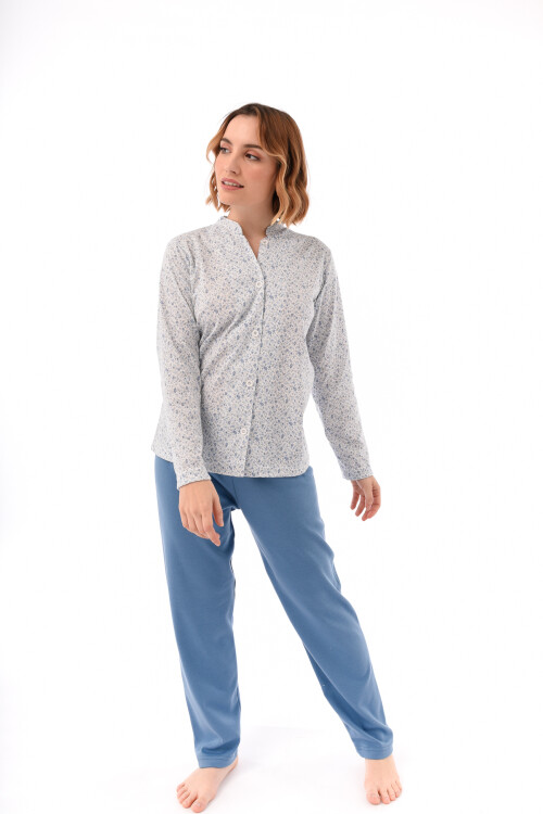 Pijama Mao Azul Jean