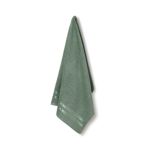 Toalla Baño Dohler Dueto 65 x 130 cm 100% Algodón VERDE OSCURO