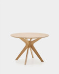 Mesa redonda Naanim de chapa de roble Ø 100 cm
