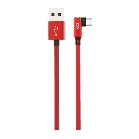 Cable De Datos Usb Micro Usb Reforzado Lateral Marvo Color Variante Rojo
