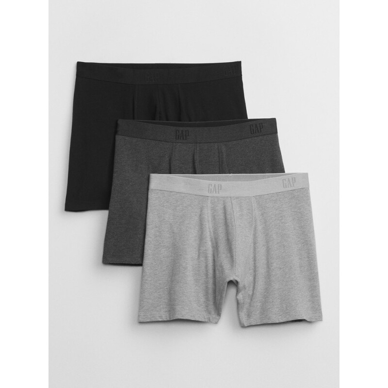 V-3 PACK BOXER BRIEFS TRUE BLACK MULTI