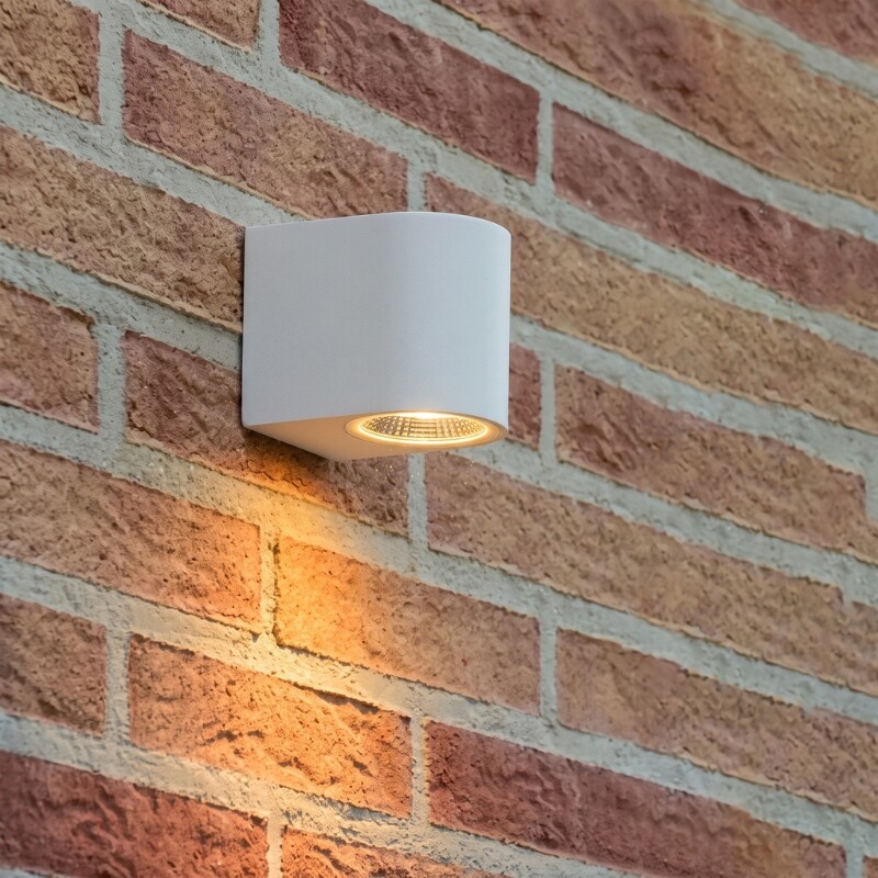 ARTEFACTO PARMA DECORATIVO PARA ADOSAR EN PARED UNIDIRECCIONAL PEQUEÑO Luminaria de Pared Parma Unidireccional Blanca