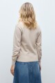 Sweater estructuras beige