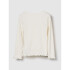 V-JPN LS LOGO RIB TEE IVORY FROST