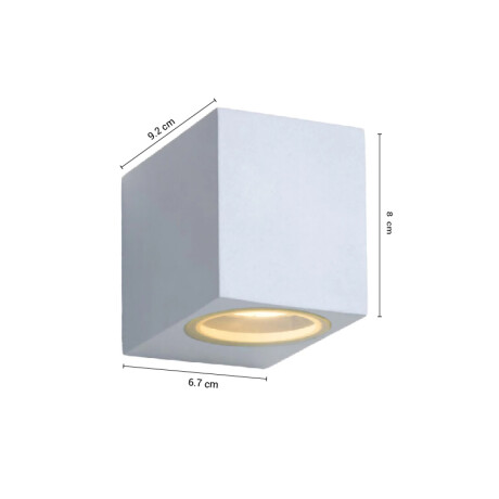 ADAP21 Lámpara de Pared Unidireccional Minimal Pequeño Blanco