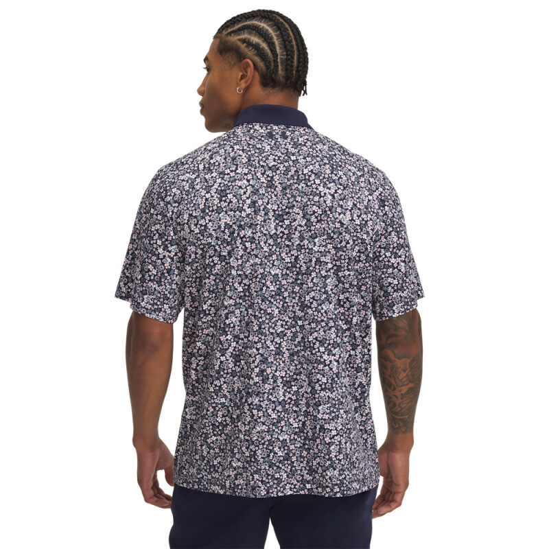 UA Matchplay Printed Polo-BLU BLU-418