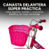 Bicicleta infantil Shengdi Rodado 16 Canasto Parrilla Hadas Color Rosa Oscuro