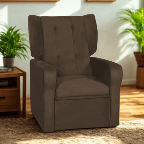 SOFÁ SILLÓN POLTRONA BUTACA RECLINABLE COLOR CAFÉ