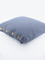 FUNDA ALMOHADON BOTONES GRIS
