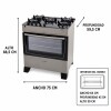Cocina A Gas James 5 Hornallas Titanuim Con Mesada De Vidrio Negra C 695 V Cocina A Gas James 5 Hornallas Titanuim Con Mesada De Vidrio Negra C 695 V