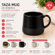 Taza Mug 414 ml set x4 VERDE/BLANCO