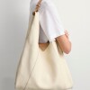 Bolso The Shopping en cuero graneado Cotton