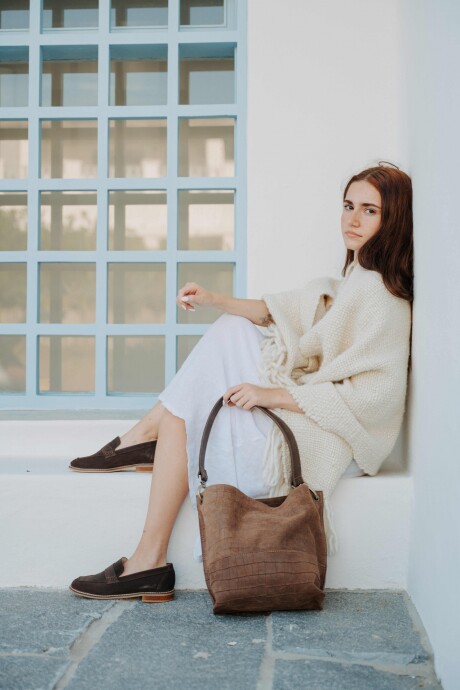 Cartera Folk Moka King