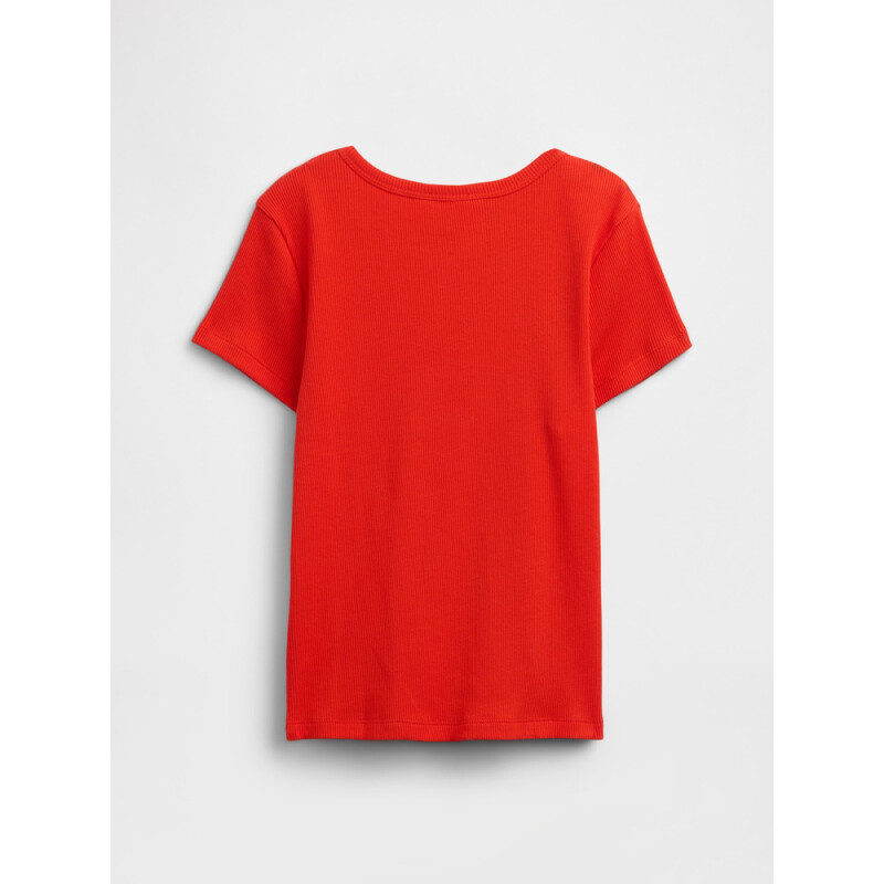 V-SU SS RIB TEE HOT RED 664