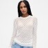 LS BROOKLYN POINTELLE TOP NEW OFF WHITE