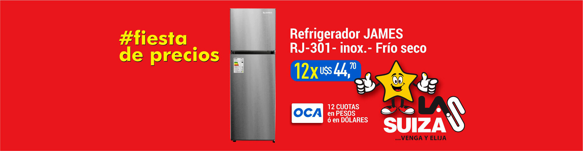 Refrigerador JAMES J301 I INOX