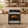 Cocina A Gas James 5 Hornallas Titanuim Con Mesada De Vidrio Negra C 695 V Cocina A Gas James 5 Hornallas Titanuim Con Mesada De Vidrio Negra C 695 V