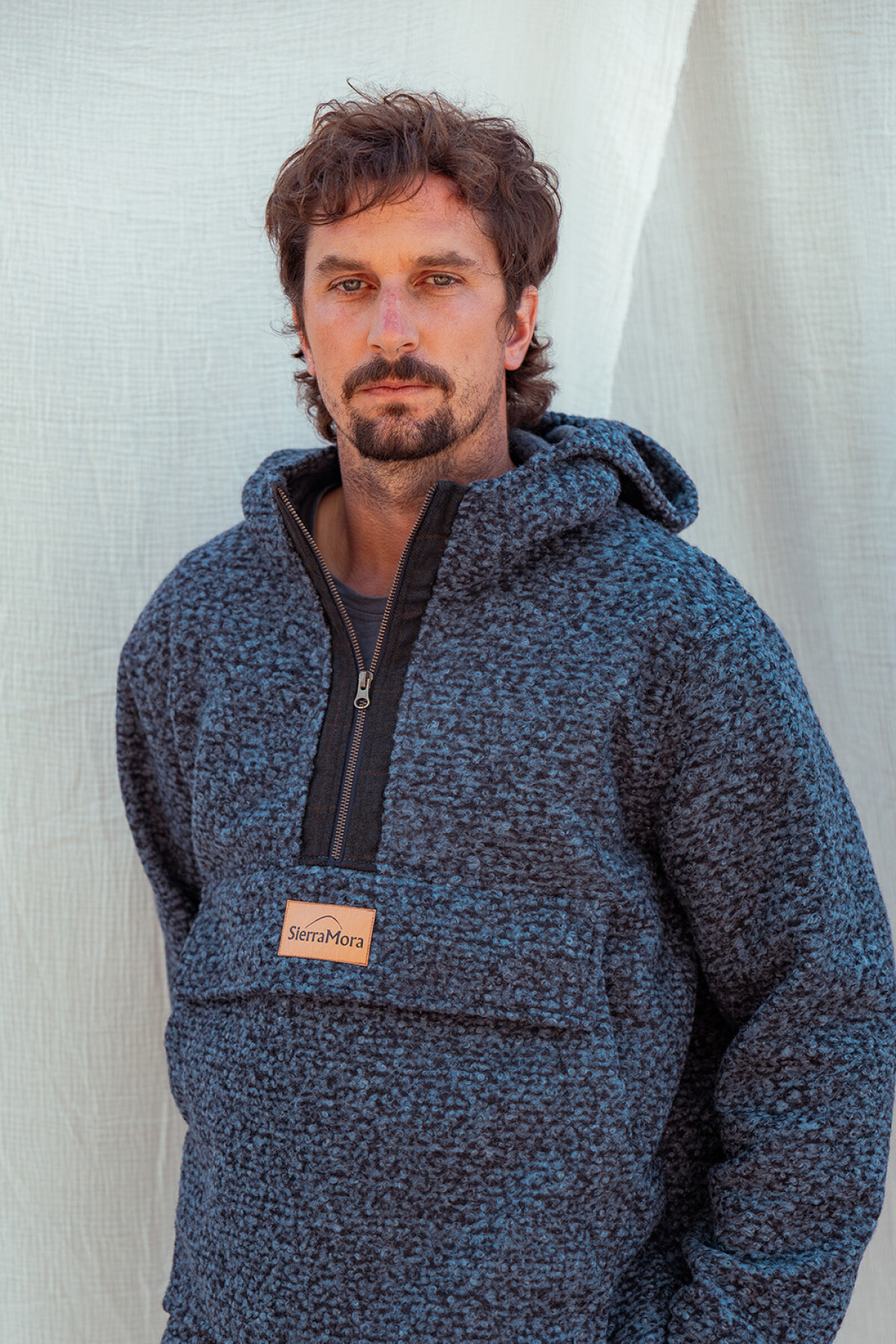 Buzo Pibe Vol2 Azul / Gris