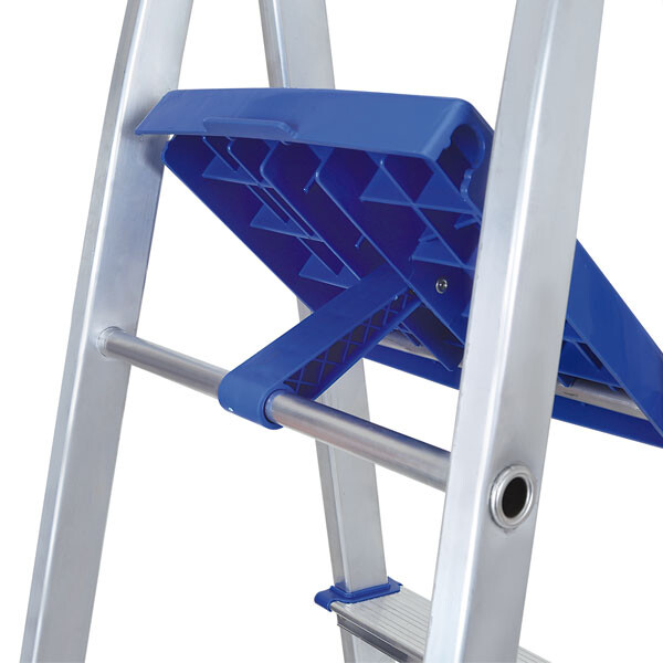 ESCALERA ALUMINIO 8 ESCALONES GRIS