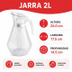 Jarra 2 L transparente TRANSPARENTE