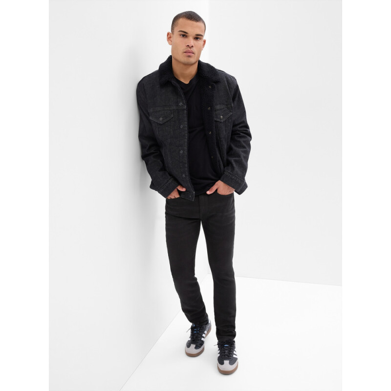 V-SKINNY SOFTMAX BLACK PUEBLO BLACK WASH