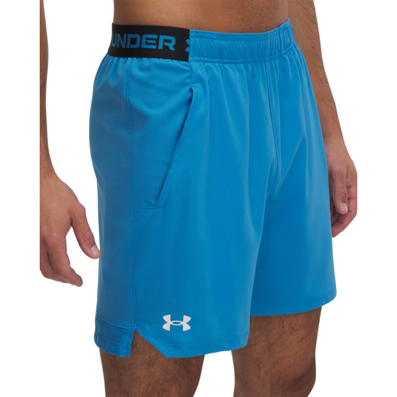 UA Vanish Woven 6in Shorts-RED BLU-452