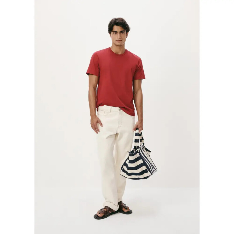 CAMISETA MM MASC VERMELHO ESCURO