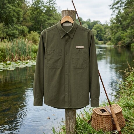 CAMISA MANGA LARGA FISHING VERDE CAMISA MANGA LARGA FISHING VERDE
