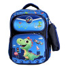 Mochila con 4 bolsillos de Dinosaurio con cartuchera de obsequio Mochila con 4 bolsillos de Dinosaurio con cartuchera de obsequio