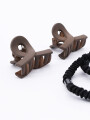 BROCHES Y COLEROS PACK X 4 MARRON (V)