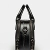 Cartera de mano New Penny en efecto cuero anguila Negro