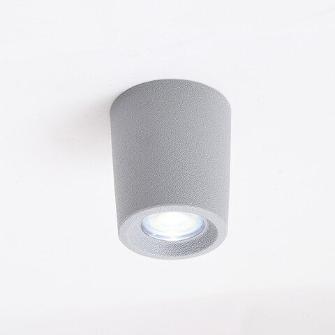Aplique de techo Ø60mm gris 1,7W cálida IP55 LIVIA 60 FL0956