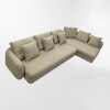 SOFÁ CON CHAISE CONCEPT CHAISE BEIGE - 3 CUERPOS
