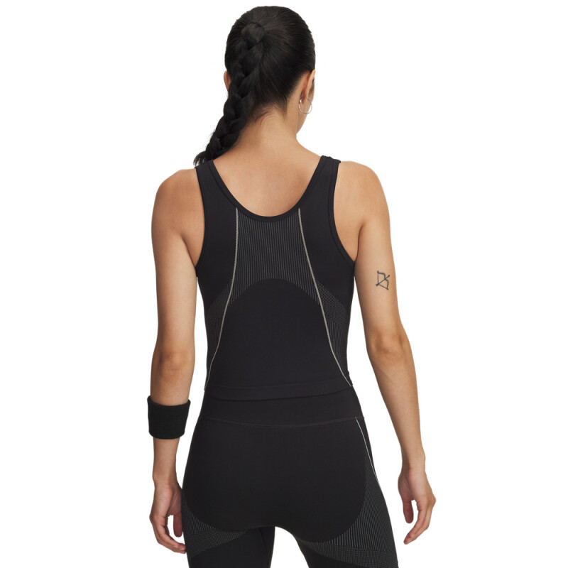 UA Vanish Seamless Tank-RED BLK-004